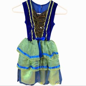 Girls Velvet Dress Up Costume Tulle Dress Small
